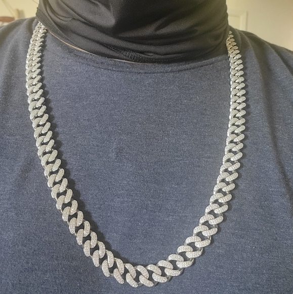 GORGEOUS CHAIN - SOLID 925 STERLING SILVER - Picture 7 of 10